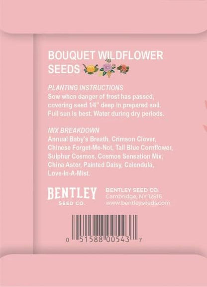 Love Bouquet Wildflower Packets, 25 Packets for Planting - Garden Seeds to Grow Live Plants - A Beautiful Valentines Gift - Bentley Seed Co.