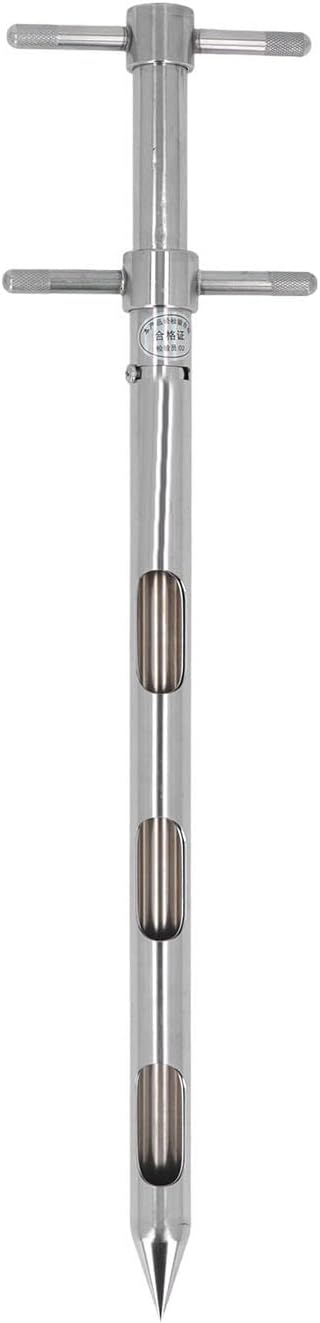 Soil Sampler Probe, Soil Probe Sampling Tool, 304 Stainless Steel Proof 0.54m for Powder Grain, T Handle Soil Test Kits for Soil Sampling Plant Care Lawn Garden Farm