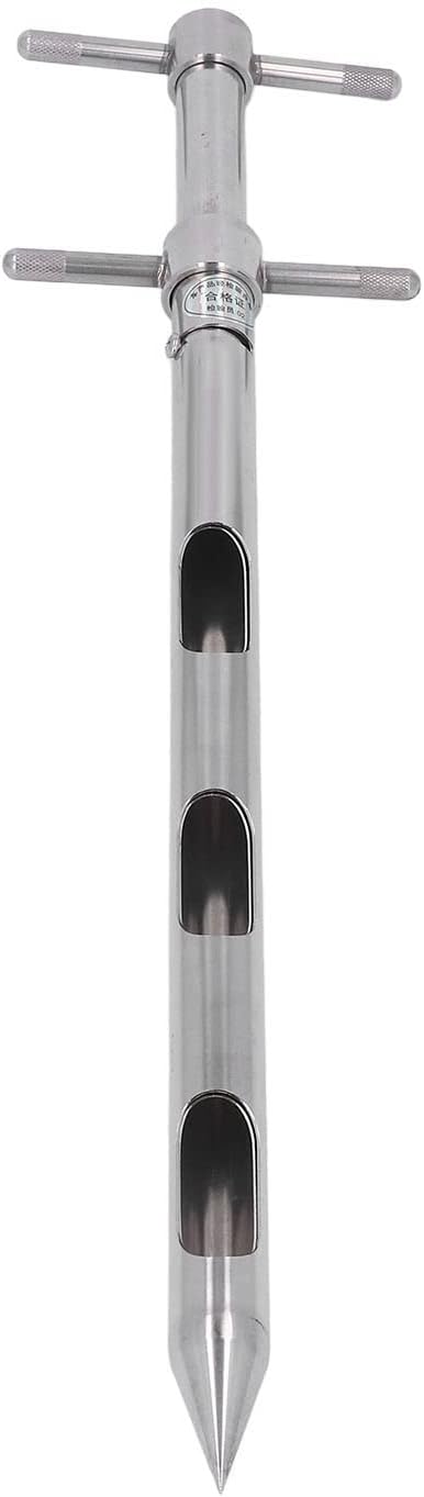 Soil Sampler Probe, Soil Probe Sampling Tool, 304 Stainless Steel Proof 0.54m for Powder Grain, T Handle Soil Test Kits for Soil Sampling Plant Care Lawn Garden Farm