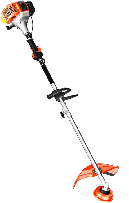 36cc Gas Trimmer Edger Mower, 3 in 1 Grade Weed Wacker, Powerful 2 Stroke Gas String Trimmer Yard Tool, Carb Compliant Lawn Equipment, Quick Start Grass Cutter