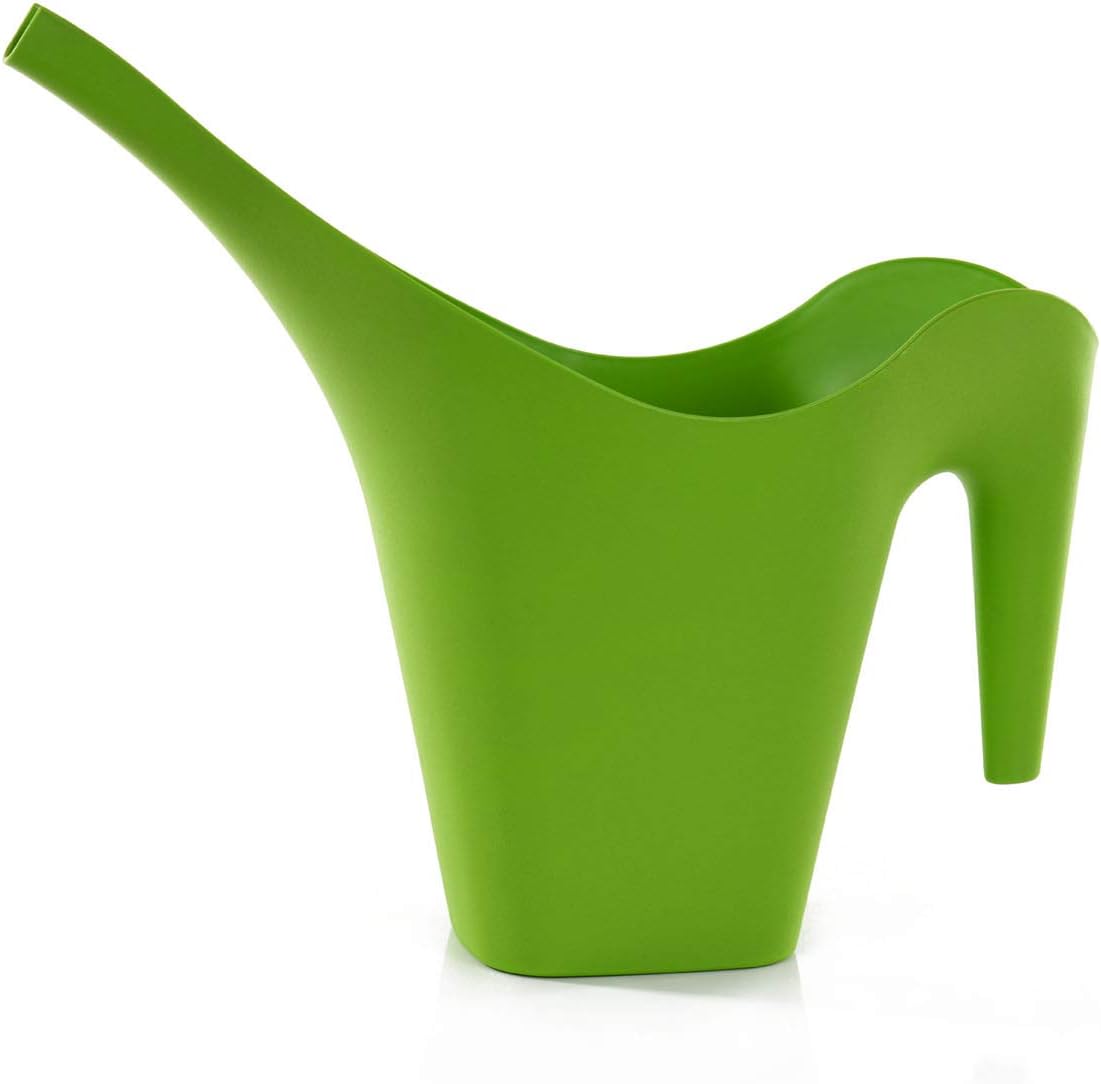 Mintra 1/2 Gallon Plant Watering Can, Indoor Outdoor Water Can for Plants, Long Spout Plastic Water Pitcher for Watering Flower Succulent, Durable and Lightweight, 2L/68 oz, 1 Pack, Lime Green