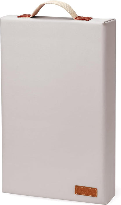 HappyPicnic Waterproof Garden Kneeling Pad - 2" Thick Soft Foam Kneeling Mat for Gardeners with Handle & Removable Cover, Knee Support for Bathing, Grey