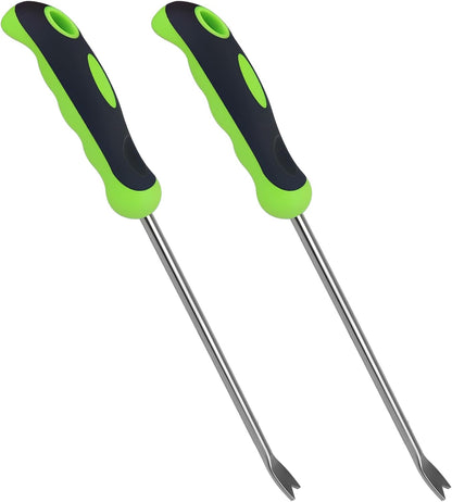 Weed Puller Tool Hand Weeder Dandelion Weeder Tool with Ergonomic Handle, Stainless Steel Manual Weed Puller Bend