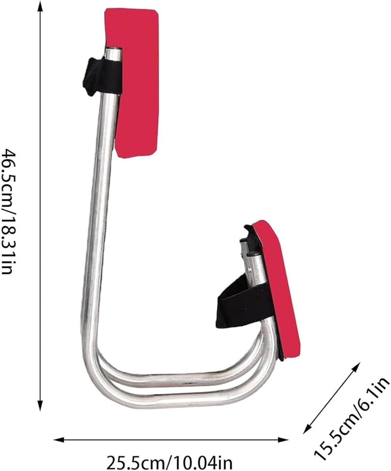 Ergonomic Knee Seat for Gardening, 304 Stainless Steel Garden Kneeler and Seat, Quick Release Gardening Kneele for Contractors Workers (red)