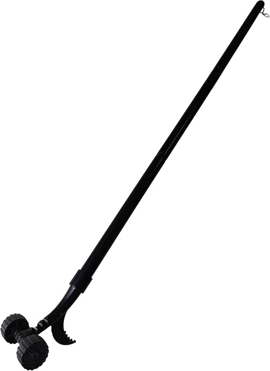 Crevice Weeding Tool with Wheel,Adjustable Handle Length, Allowing for Effortless clearing of Weeds in Corners.