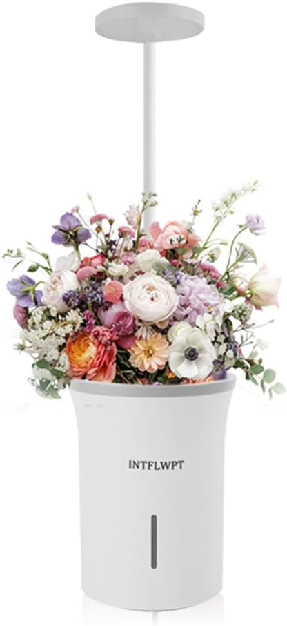 Indoor Planter Grow Light, Soil & Hydroponic Dual Mode, Automatic Timer for 3H/9H/12H, Full Spectrum 9 Dimmable Levels, Plants Germination Kit for 4 Pods, Ideal for Herbs, Flowers & Vegetables (Grey)