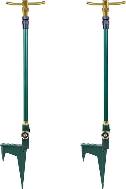 ATDAWN 3-Arm Garden Sprinkler, High-Rise Lawn Sprinkler, 360 Degree Rotation Garden Water Sprinklers, Lawn Irrigation System, Gardening Watering System, Large Area Coverage