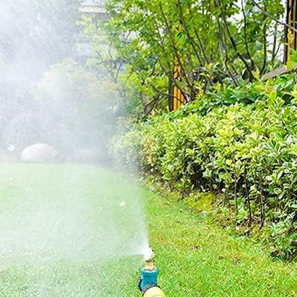 Joywayus Brass Misting Spray Nozzle 3/4" GHT Male 2-Holes Garden Sprinklers Irrigation Connector Water Sprinklers Mister Heads Fitting with Filter Mesh (Pack of 2)