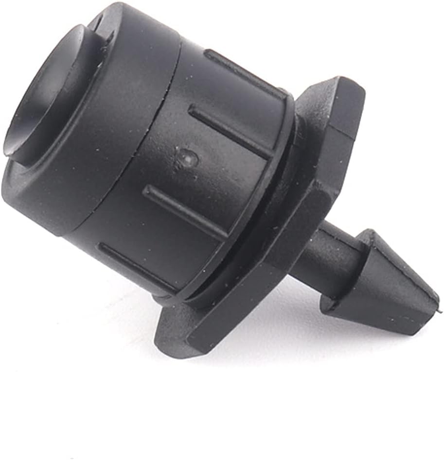 Lxcom Lighting 100 Pcs Irrigation Drippers Adjustable Drip Emitter Micro Spray 360 Degree Full Circle Pattern Water Flow Irrigation Drippers Sprinkler Drip Watering System Parts Drip Irrigation(Black)