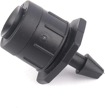 Lxcom Lighting 100 Pcs Irrigation Drippers Adjustable Drip Emitter Micro Spray 360 Degree Full Circle Pattern Water Flow Irrigation Drippers Sprinkler Drip Watering System Parts Drip Irrigation(Black)