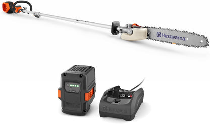 Husqvarna 330iKP Combi Switch + Pole Saw Attachment, 10-Inch Electric Pole Saw with 4 Ah Battery and Charger Included, 970701205