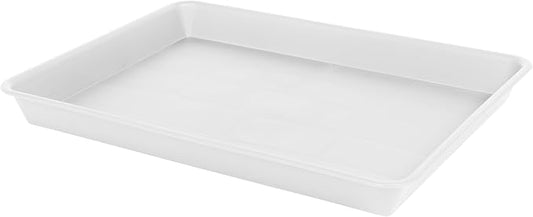 Plant Saucer Growing Tray, Seed Starter Tray Rectangular, Heavy Sturdy Plastic Plant Saucers Drainage Trays, Plant Drip Trays for Pots, Seed Starter Growing Tray (11 x 9 inch, 1 Pack)
