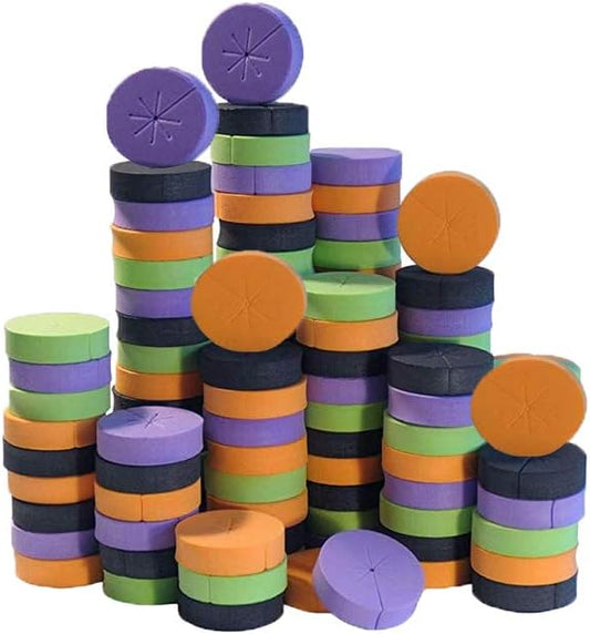 72 Pack Cloning Collars Inserts Premium Grade Foam, Better Than Neoprene for Hydroponics Plant Germination in DIY Cloner & Clone Machines, Fits 2 Inch Net Pots