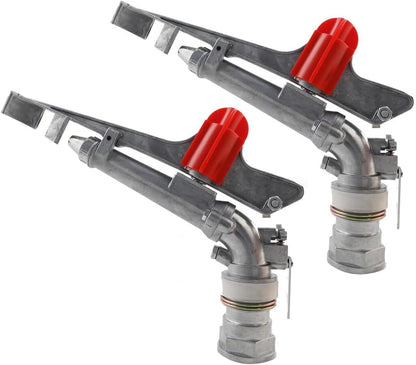 2" Agriculture Farm Irrigation Sprinkler Lawn Sprinkler Irrigation Spray Gun Large-Area Watering Spray 360° Rotary Farm Lawn Garden Irrigation, Pack of 2 (2.0 Inch DN50 Normal) …