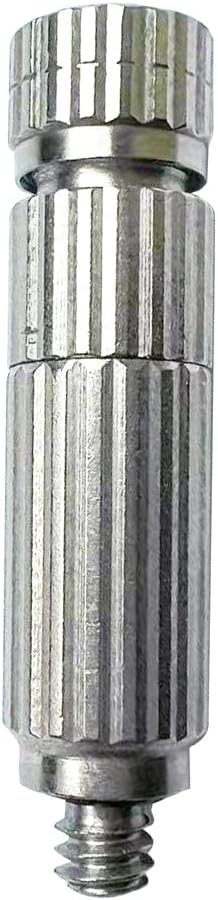 High Pressure All Stainless Steel Misting Nozzle with Filter Mesh for Outdoor Cooling Mist System, 0.5mm Orifice 10pcs