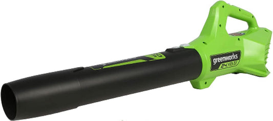 Greenworks 24V (90 MPH / 320 CFM / 150+ Compatible Tools) Cordless Axial Leaf Blower, Tool Only