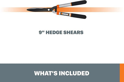 Worx WG062 9" Steel Blade Hedge Shears