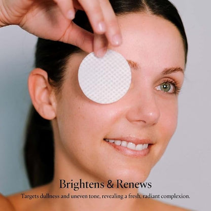 Intoxicated Cosmetics Power Correct Peel Pads - Alpha and Beta Hydroxy Acid Exfoliating Treatment for Fine Lines and Wrinkles - Brightening Pads with Niacinamide and Green Tea Extract for Radiant Skin