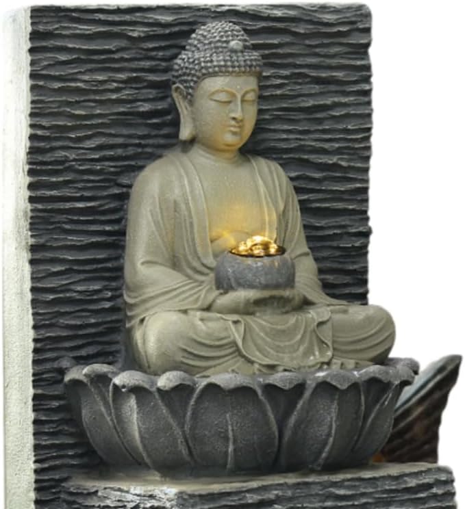 Outdoor Water Fountain Outside, Garden Fountain, Buddha Statue Outdoor/Indoor for Home, Buddha Decor & Gifts, Buddah, Buda, Budda, Buddhas, Chinese Decor & Gifts, Feng Shui