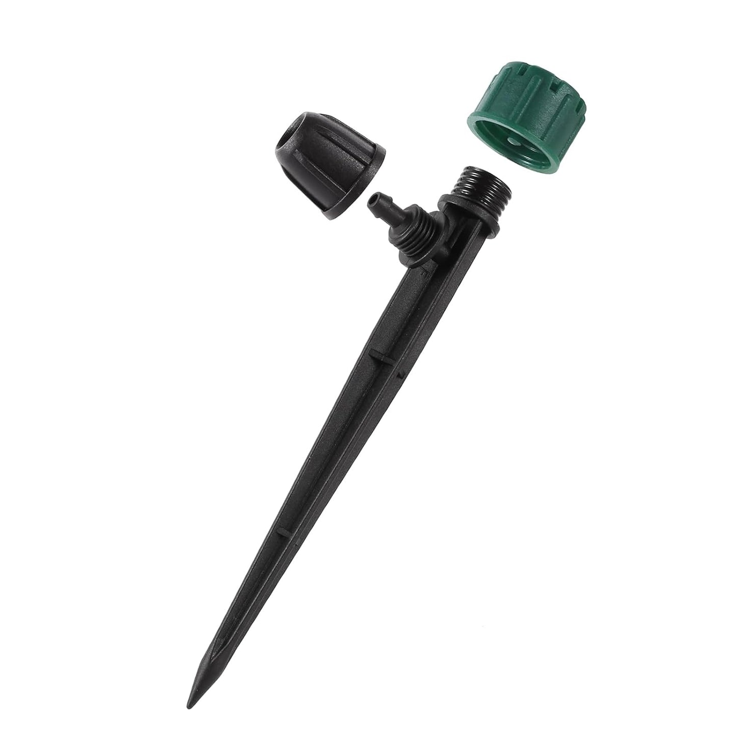 80pc Drip Irrigation Emitters for 1/4" Drip Tubing, Adjustable 360 Degree Automatic Drippers on 5.5" Arrow Stake for Garden Watering System