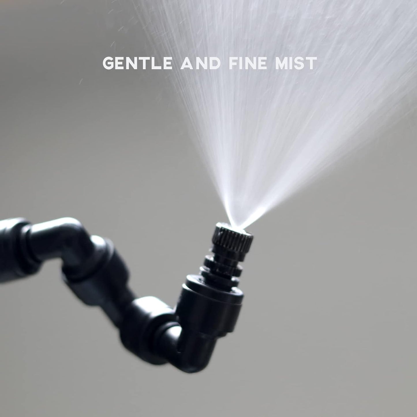 Reptile Misting Spray Nozzle for Rainforest Tank Pet Cooling Adjustable Reptile Nozzle Fogger Mist Sprinkler for Full Water Coverage, Replacement Micro Spray Nozzles, 2PCS