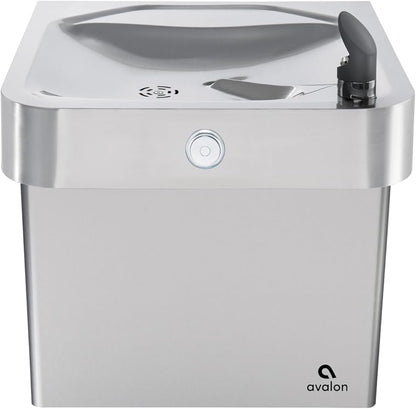 Avalon Wall Mounted Water Fountain with Bottle Filling Station, Sensor Dispensing, Self Cleaning, Digital Bottle Counter Display, ADA Compliant