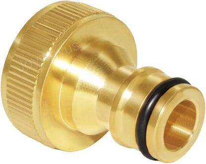 Joywayus 4Pcs 3/4" GHT Female Brass Garden Water Hose Pipe Faucet Nozzle Quick Connect Adapter