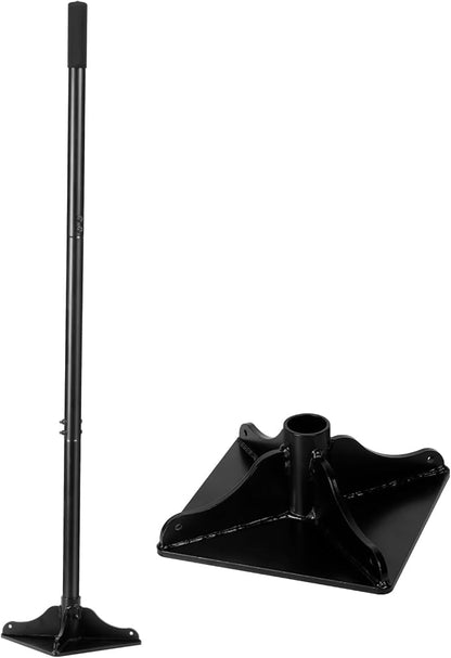 48 Inch Handle Steel Tamper, 8" x 8" Heavy Duty Garden Tamper Tool, Labour-Saving for Levelling Land, Installing Paving Stones and Repairing Pavements