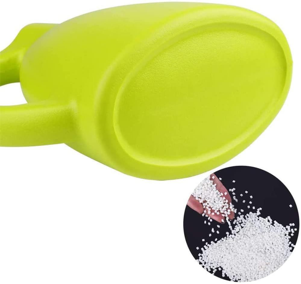 MyLifeUNIT Plastic Watering Can, Elegant Watering Pot, 1/2-Gallon (Green)