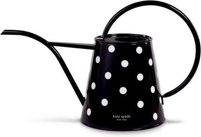 Kate Spade New York 2.5 Liter Indoor Watering Can, Metal Watering Can for House Plants, Cute Gardening Tool for Women, Picture Dot