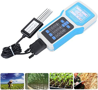 Soil Tester, 7 in 1 Large Digital Display Soil Test Kit with , Temperature, Conductivity, Nitrogen, and Test, Handheld Nutrient Plant Fertilizer Soil Meter Data Logging