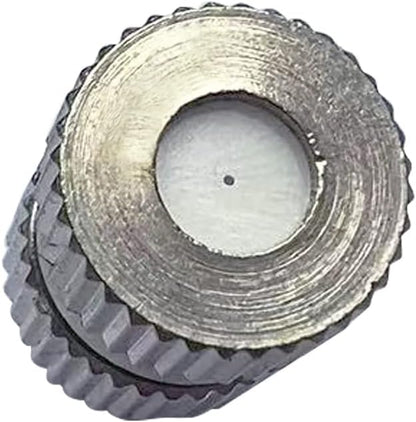 High Pressure Brass Nickel Plated Misting Nozzle for Outdoor Cooling Mist System, 0.8mm Ceramics Orifice, Detachable & Cleanable, 10pcs