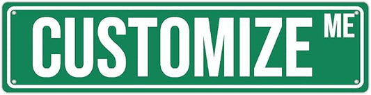 Bulk Custom Aluminum Sign Custom Signs Outdoor Metal Sign, Customized Sign Personalized Metal signs Add Text Logo Image For Garden Office Business Farm Home Bar Indoor Outdoor 4"x16"