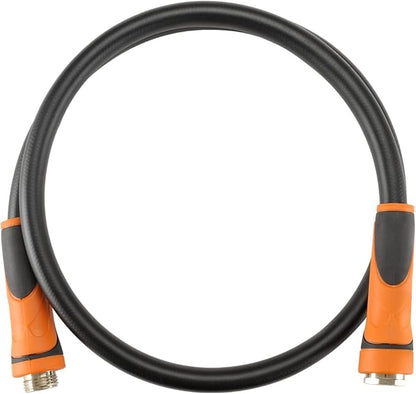 Giraffe Tools Garden Leader Hose 5/8 inch x 5ft, Short Water Hose Heavy Duty, Flexible, Lightweight Hybrid Hose with Swivel Handle, Male to Female Fittings