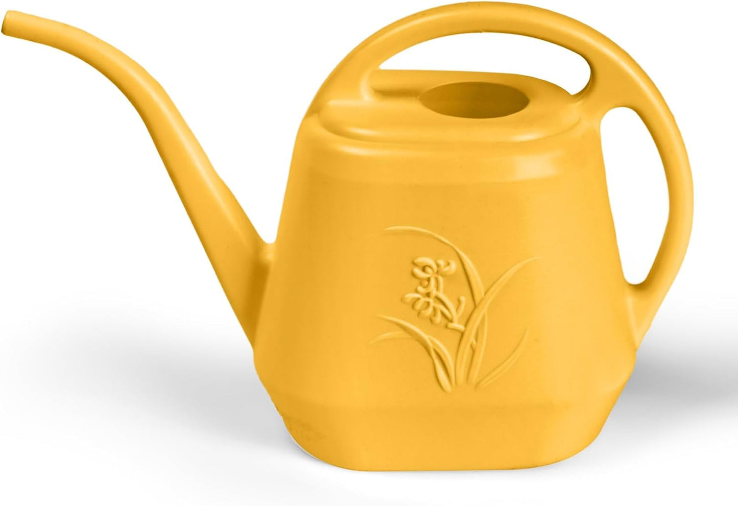 Plastic Watering Can - for Home Plant Garden - 1/2 Gallon - Orange