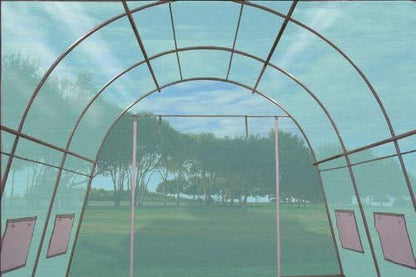 DELTA 33'x13' Greenhouse (Weighing 196 lbs ), Heavy Duty Hothouse Nursery,Large Walk-in Tunnel Design Greenhouses for Outdoor, Upgraded Frame and Reinforced PE Cover,Screen Vents