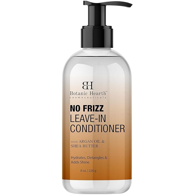 Botanic Hearth Acondicionador para Cabello Rizado, Encrespado, Seco y Dañado | Acondicionador Desenredante Con Manteca de Karité, Aceite de Argán y Alantoína | Suavizar Los Flyaways y Agregar Brillo |