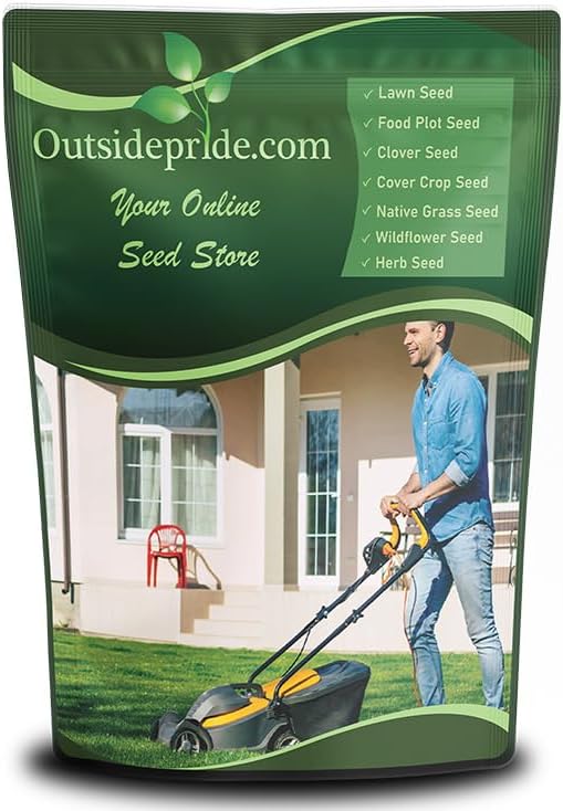 Outsidepride SPF-30 Hybrid Bluegrass Seeds - 10 lbs. Heat & Drought Tolerant, Texas Bluegrass & Kentucky Bluegrass Seed Mix for Challenging Climates, OptiGrowth Coated for Better Establishment