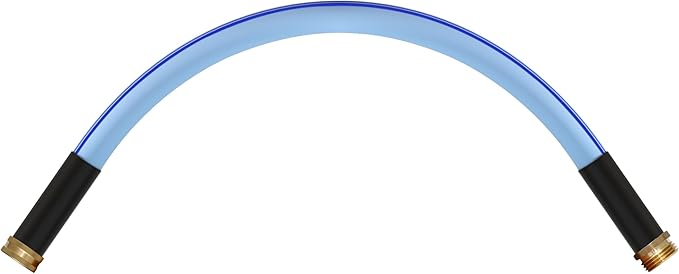Atlantic Heavy Duty Garden Hose 2 ft x 5/8 Inch Blue, Short Connection Leader Hose (2 Feet)