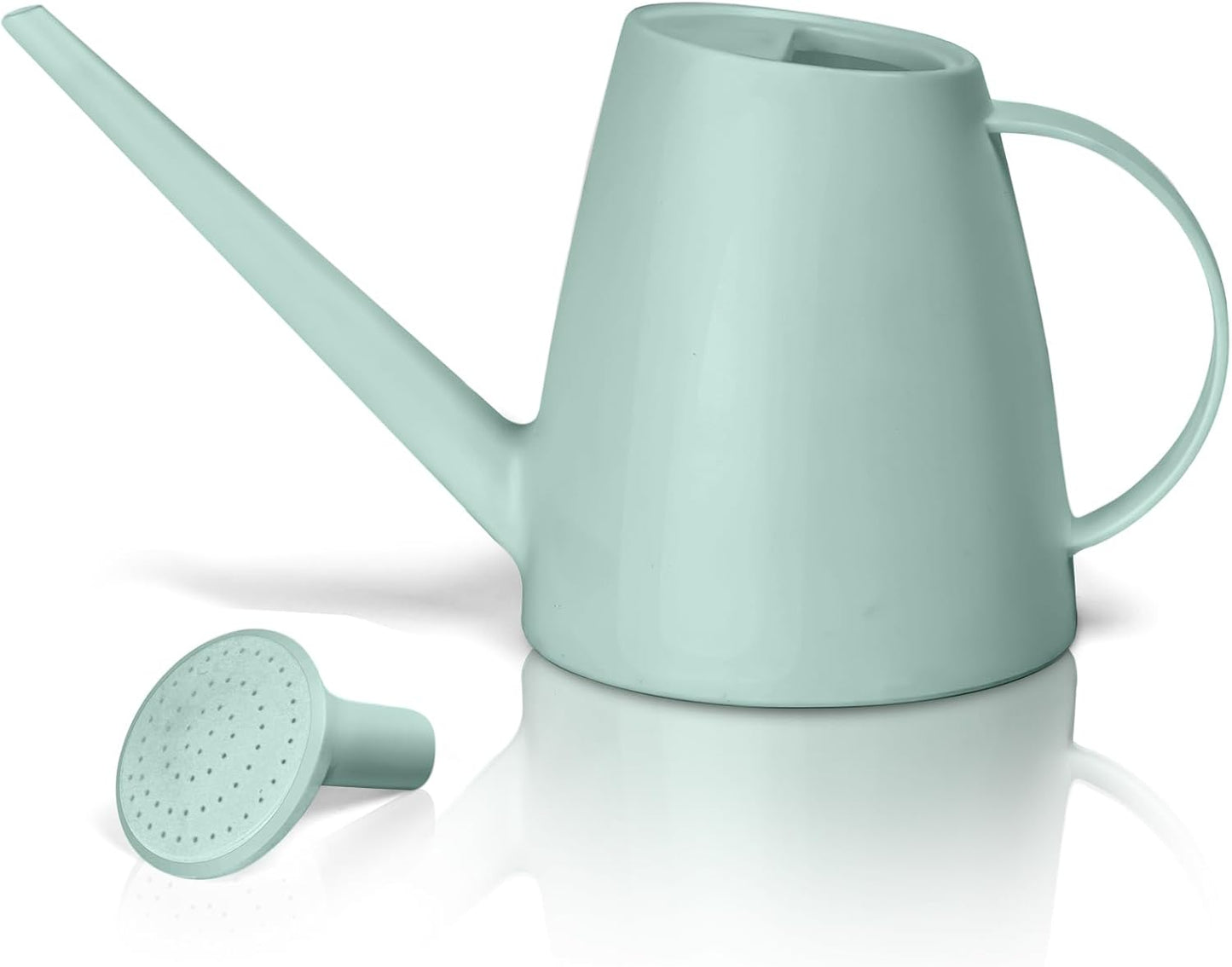 Plastic Watering Can - for Home Plant Garden - 1/2 Gallon - Green