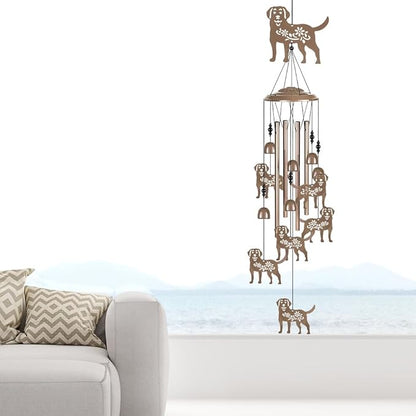 Outdoor Dogs Wind Chimes Decor, Portable Mobile Wind Catcher, Sympathy Wind Bells, Memorial Gifts for Mom, Housewarming, Blessing WindChimes(Outside/Indoor/Home/Room/Porch/Yard/Tree/Garden Decorate)