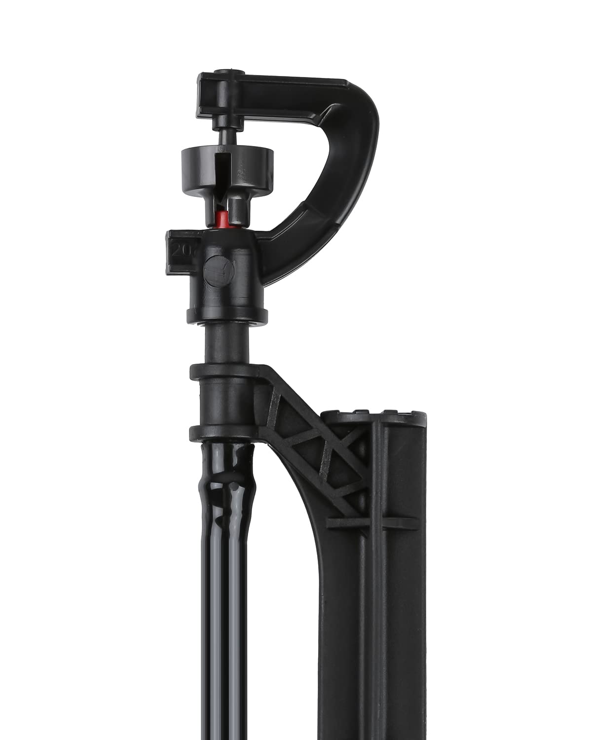 Micro Spray Sprinkler Stake Assembly: 9 Sets Full Circle 360 Degree Watering Nozzles Emitters with Spike and 1/4 inch Tubing for Greenhouse Nursery Garden Drip Irrigation System