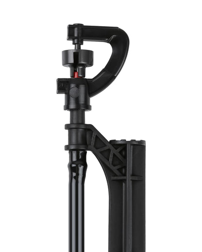 Micro Spray Sprinkler Stake Assembly: 9 Sets Full Circle 360 Degree Watering Nozzles Emitters with Spike and 1/4 inch Tubing for Greenhouse Nursery Garden Drip Irrigation System