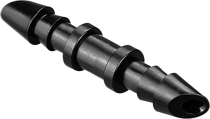 Drip Irrigation Coupling Fittings：120 Pieces Barbed Coupler Irrigation Parts with Sharp End Fits for 1/4 Inch Irrigation Tubing Drip Line Connectors for Garden Lawn Irrigation System