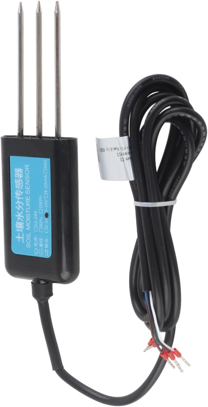 Soil Moistures Sensor, Soil Hygrometer Sensor Test Kit, 0-10v Output Waterproof Greenhouse Soil Moistures Humidity Sensor Tester Meter Soil Test Kits Plant Accessories Indoor