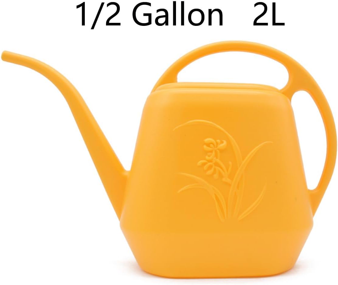 Plastic Watering Can - 1/2 Gallon - Orange