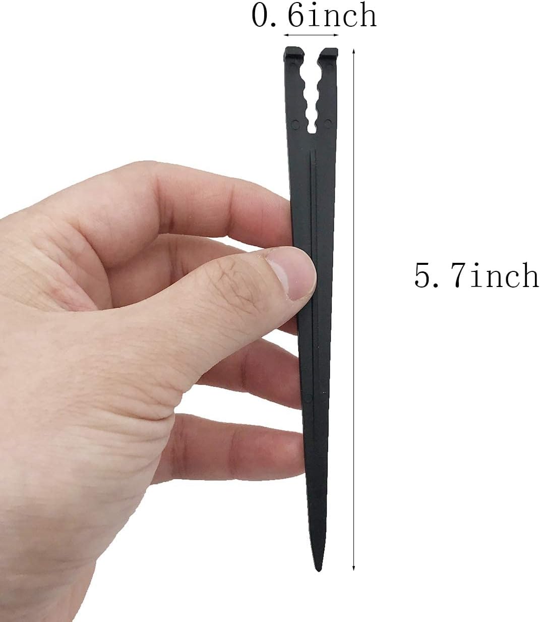 80 Pcs Irrigation Drip Support Stakes 1/8-1/4" Universal Drip Lines Tubing Hose for Gardens, Flowers, Plants, Vegetable