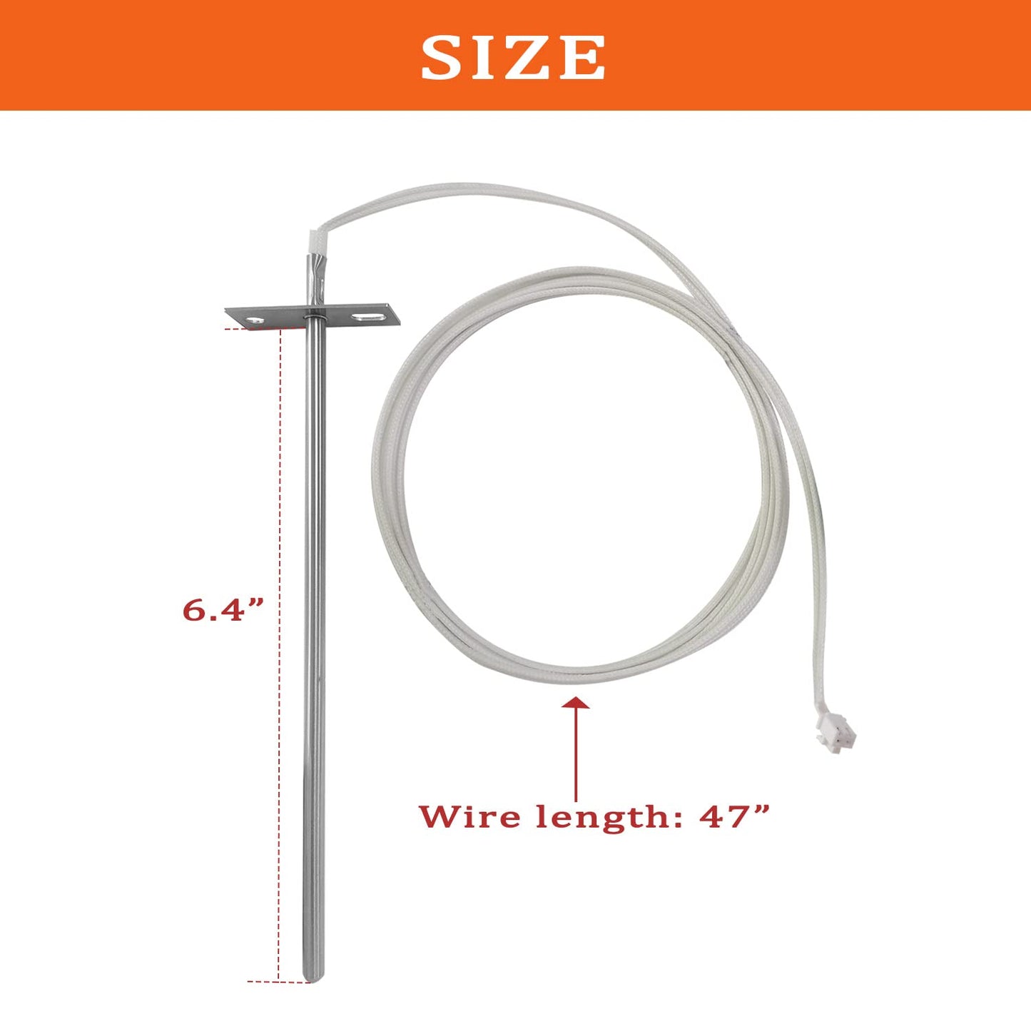 Replacement for RTD Temperature Sensor Probe, Compatible with Camp Chef Wood Pellet Grills, Replace for Part PG24-44