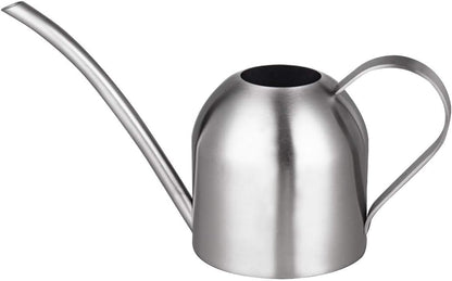 IMEEA Small Watering Can for Indoor Plants Stainless Steel Bonsai Watering can Mini Metal (15oz/450ml)