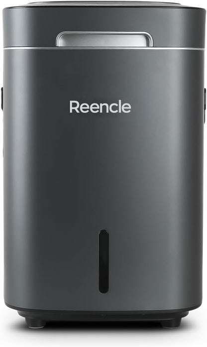 Reencle Prime Electric Composter - 14L Kitchen Composter, Decomposes Up to 2.2 lbs Food Waste Daily, Odorless Indoor Composting with Whisper-Quiet Technology & Rapid Decomposition (Silver)